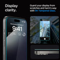 Spigen Ez Fit Tempered Glass Screen Protector Guard For Iphone 15 Smartphone - mobilecasez