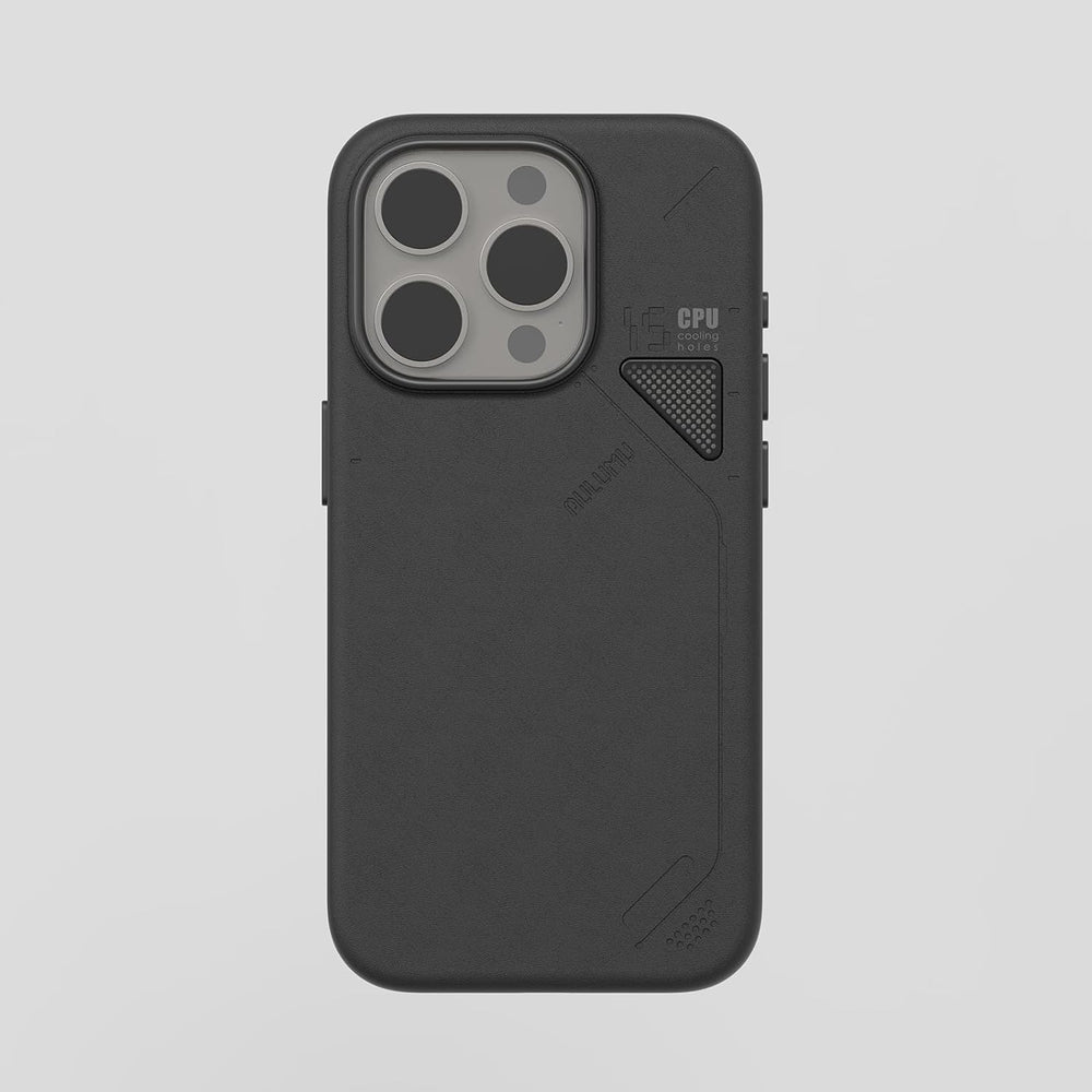 Aulumu A15 Magnetic Case for iPhone 15 Pro Case Compatible with MagSafe, Translucent Matte Back Cover, Slim Soft TPU Frame, Anti-Fingerprint&Anti-Shockproof Protective Shell, Black