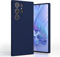 Samsung Galaxy S23 Ultra Case- Silicone Full Cover Protective Case with Soft Microfiber Lining Support Wireless Charging Samsung S23 Ultra Phone Case (Blue) - mobilecasez