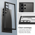 Spigen Ultra Hybrid Back Cover Case Compatible with Galaxy S23 Ultra (TPU + Poly Carbonate | Matte Black) - mobilecasez