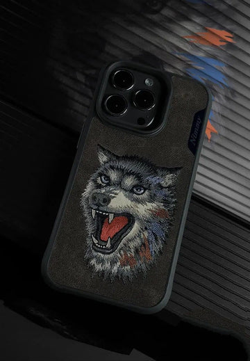 NIMMY Wolf Case for iPhone 14 PRO Brown