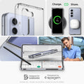 Spigen Ultra Hybrid Back Cover Case Compatible with Galaxy Z Fold 5 (TPU + Poly Carbonate | Crystal Clear) - mobilecasez