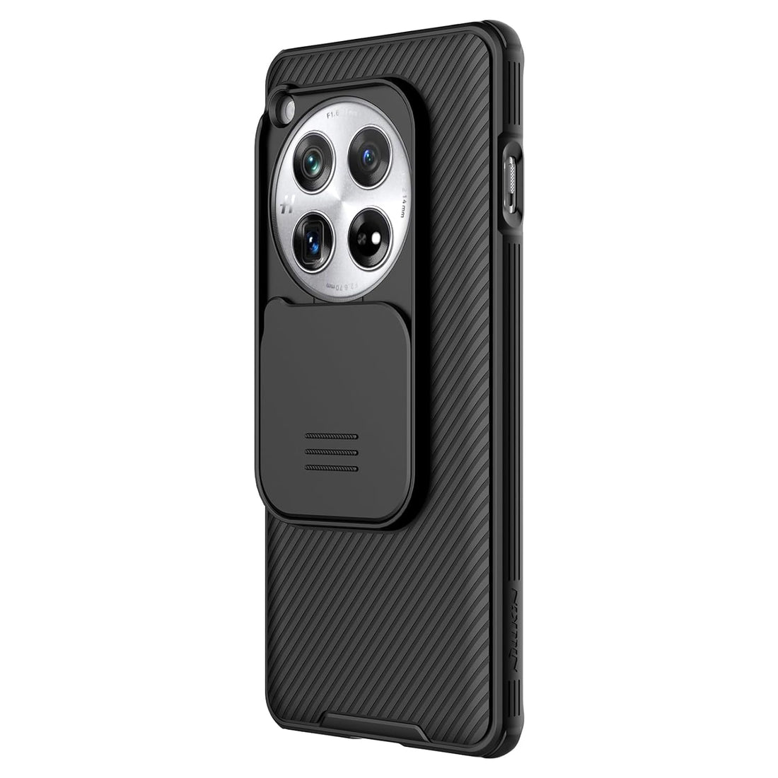 Nillkin Case for One Plus 12 (1+12) (6.82" Inch) CamShield Pro Slider Camera Close & Open Double Layered Protection TPU + PC Black Color - mobilecasez