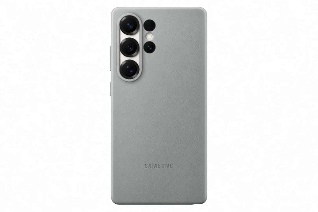 Samsung Galaxy S25 Ultra Silicon Case With Logo - Grey - mobilecasez