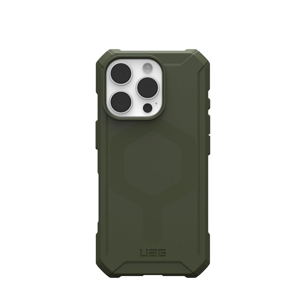 Urban Armor Gear UAG iPhone 15 Pro Case, Essential Armor Mag-Safe Compatible, Slim Fit Rugged Protective Case/Cover Designed for iPhone 15 Pro, 2024 (Military Drop Tested) - Olive Green