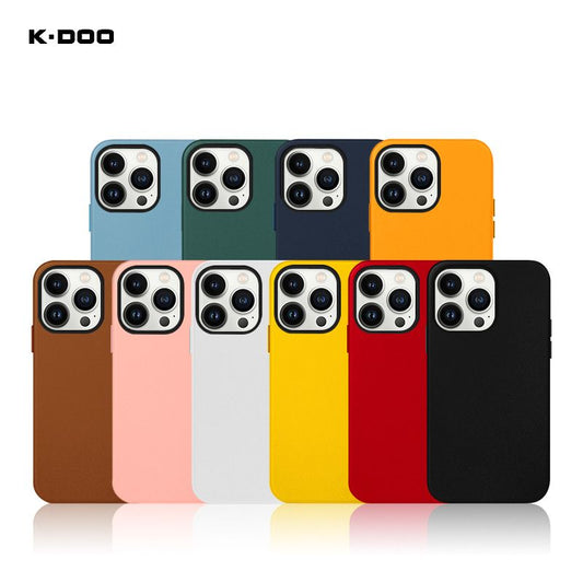 KZDOO Case for iPhone 15 Pro Max Noble Collection Premium PC+PU Leather Case with Official Design Phone Cover (iphone 15 Pro Max, Orenge)