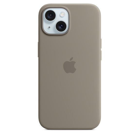 iPhone 15 Pro Max Silicone Cover with Mag-Safe Apple Original Silicone Case with Mag-Safe For Apple iPhone 15 Pro Max with Mag-Safe Clay - mobilecasez