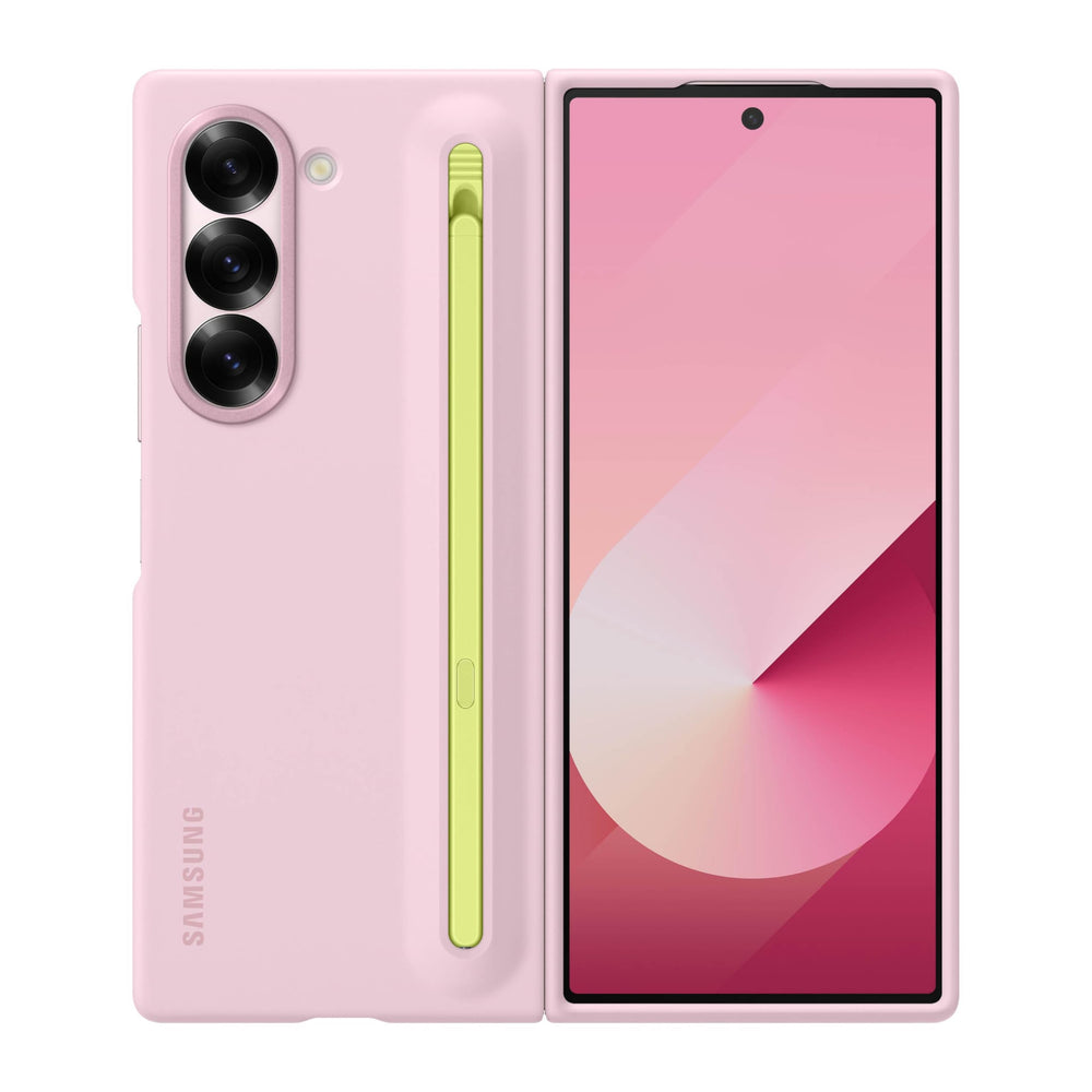 Samsung Polycarbonate Galaxy Z Fold 6 S-Pen Case/Cover, Pink (Only Case with S-Pen)