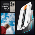 Spigen Ez Fit Tempered Glass Screen Protector Guard For Iphone 14 Pro Max Smartphone - mobilecasez