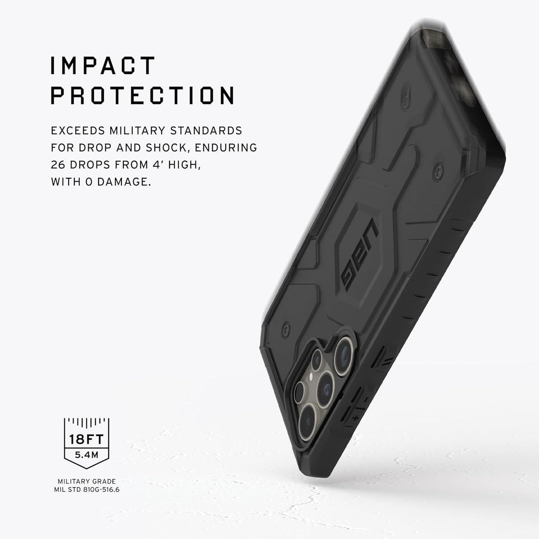 Urban Armor Gear Thermoplastic Polyurethane Pathfinder Rugged Featherlight Shockproof Protective Case/Cover Designed For Galaxy S23 Ultra 5G (6.8-Inch) UAG Case 2024,Magnetic Charging Compatible - Grey - mobilecasez