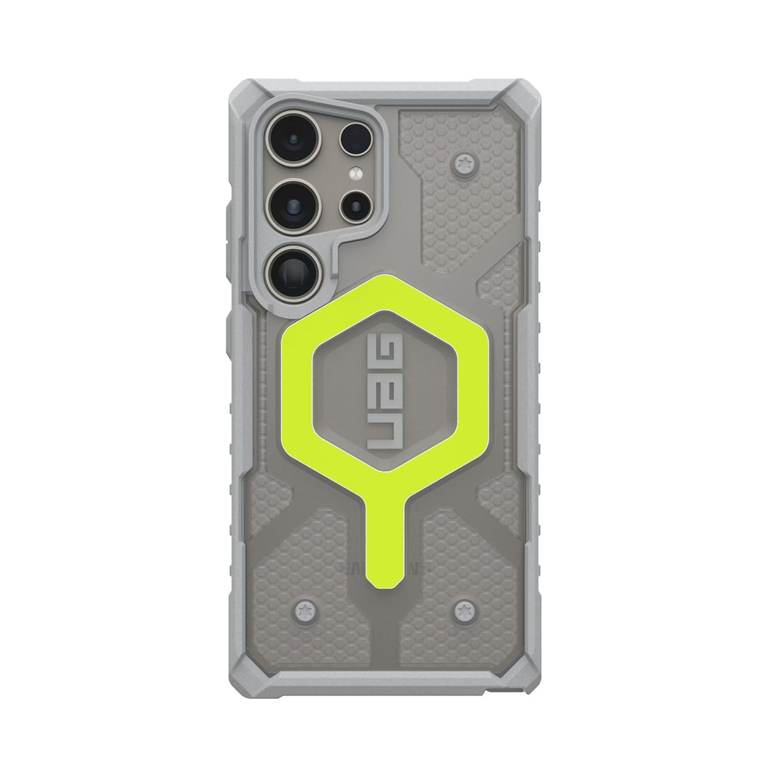 Urban Armor Gear TPU Galaxy S24 Ultra Case,Pathfinder Clear Rugged Featherlight Shockproof Protective Case/Cover Designed For Galaxy S24 Ultra 5G (6.8-Inch) UAG Case 2024,Magnetic Charging Compatible- Neon Green