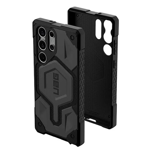 Urban Armor Gear Thermoplastic Polyurethane Monarch Pro Rugged Heavy Duty Shockproof Protective Case/Cover Designed For Galaxy S25 Ultra 5G (6.8-Inch) UAG Case 2023,Magnetic Charging Compatible - Grey