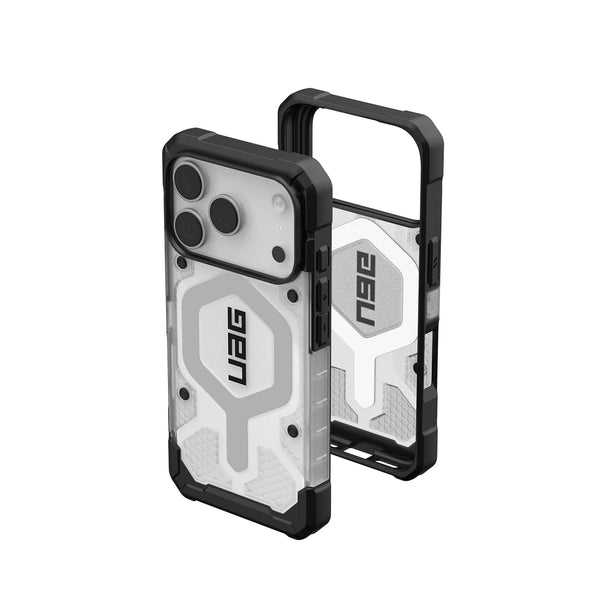 Urban Armor Gear UAG Pathfinder Clear Mag-Safe Compatible, Rugged Shockproof Anti-Slip Military Grade Protective Case/Cover Designed for iPhone 17 Pro Max (2025) - Ice - mobileCasez