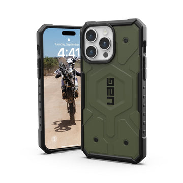 Urban Armor Gear TPU+PC iPhone 15 Pro UAG Case, Pathfinder Mag-Safe Compatible, Slim Fit Rugged Protective Case/Cover Designed For iPhone 15 Pro (Military Drop Tested) - Green