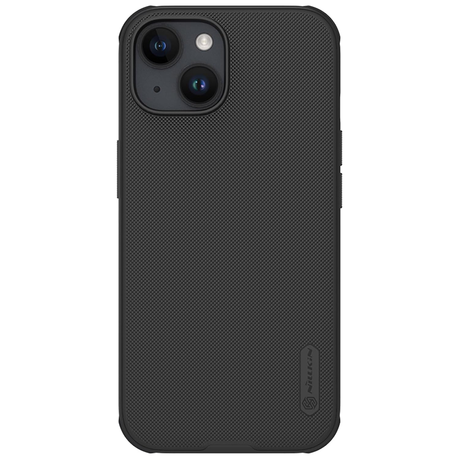 Nillkin Case for Apple iPhone 15 (6.1" Inch) Super Frosted Shield Pro Hard Back Soft Border (PC + TPU) Shock Absorb Cover Raised Bezel Camera Protect PC without Logo Cut Black Color