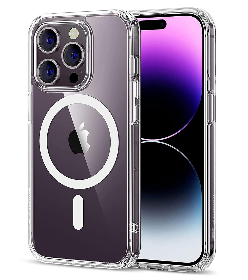 Animated Hard PC with IC Protective  Magnetic Clear Cover for iPhone 16 Pro Max Case [Compatible with MagSafe]