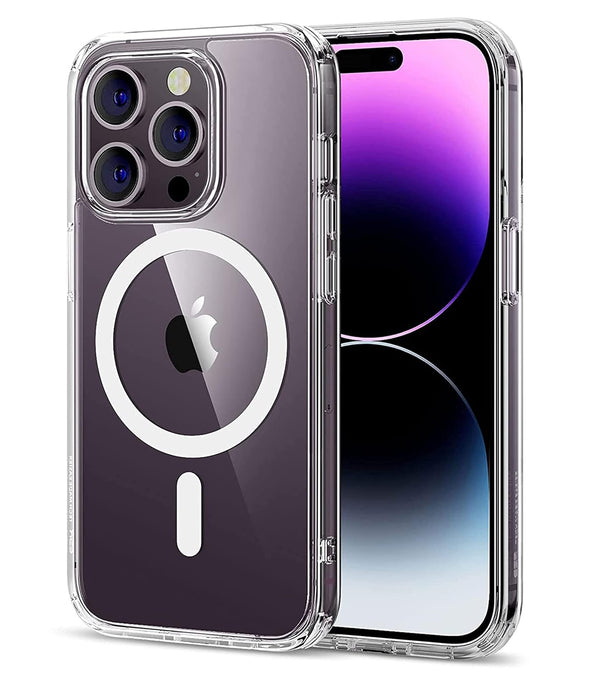 Animated Hard PC with IC Protective Military Grade Magnetic Clear Cover for iPhone 16 Pro Max Case [Compatible with MagSafe] - mobilecasez