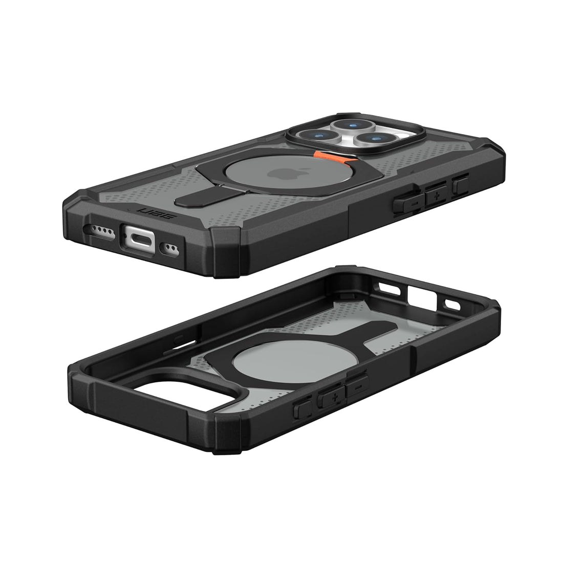 Urban Armor Gear Thermoplastic Polyurethane Plasma Xte Mag-Safe Compatible,Rugged Lightweight Slim Shockproof Protective Case/Cover Designed For iPhone 14 Pro Max (6.1-Inch) UAG Case (2023) - Black/Orange - mobilecasez
