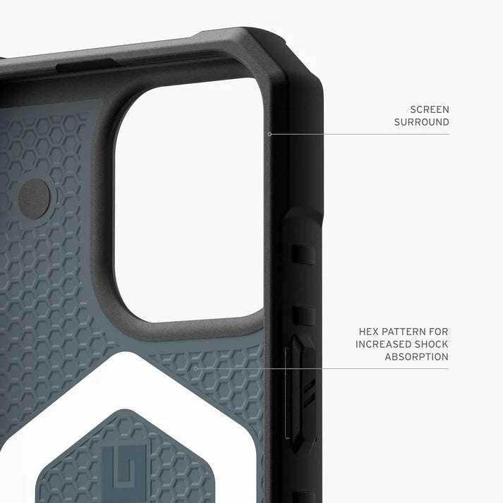 Urban Armor Gear TPU+PC iPhone 15 UAG Case, Pathfinder Mag-Safe Compatible, Slim Fit Rugged Protective Case/Cover Designed For iPhone 15 (Military Drop Tested) - Light Blue - mobilecasez