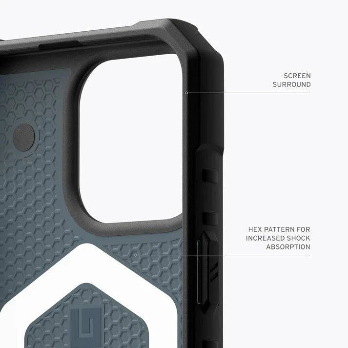 Urban Armor Gear TPU+PC iPhone 15 Pro UAG Case, Pathfinder Mag-Safe Compatible, Slim Fit Rugged Protective Case/Cover Designed For iPhone 15 Pro (Military Drop Tested) - Light Blue - mobilecasez