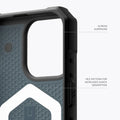 Urban Armor Gear TPU+PC iPhone 15 Pro Max UAG Case, Pathfinder Mag-Safe Compatible, Slim Fit Rugged Protective Case/Cover Designed For iPhone 15 Pro Max (Military Drop Tested) - Light Blue - mobilecasez