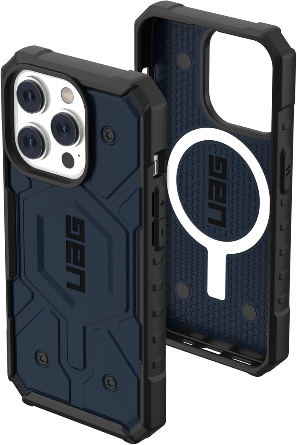 Urban Armor Gear TPU+PC iPhone 16 Plus UAG Case, Pathfinder Mag-Safe Compatible, Slim Fit Rugged Protective Case/Cover Designed For iPhone 16 Plus (Military Drop Tested) - Dark Blue