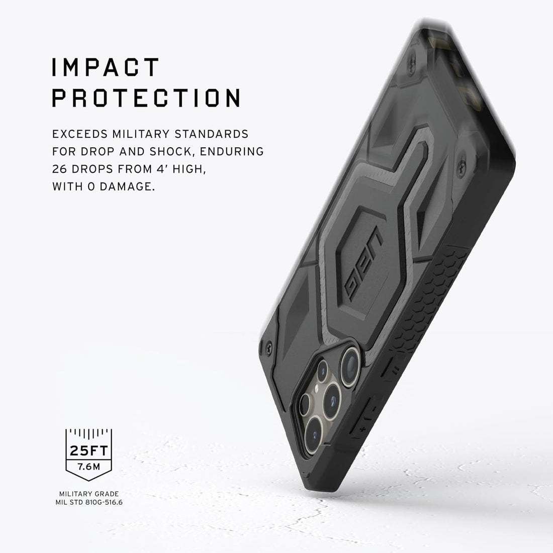Urban Armor Gear Thermoplastic Polyurethane Monarch Pro Rugged Heavy Duty Shockproof Protective Case/Cover Designed For Galaxy S25 Ultra 5G (6.8-Inch) UAG Case 2023,Magnetic Charging Compatible - Silver - mobilecasez