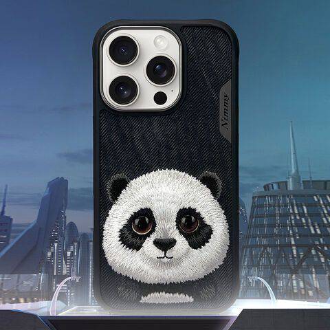 NIMMY Big Eyes Series with Metal Camera Ring for the iPhone 16 Pro Max series - Panda - mobilecasez
