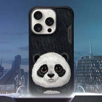 NIMMY Big Eyes Series with Metal Camera Ring for the iPhone 16 Pro series - Panda