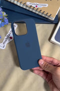 iPhone 15 Plus Silicone Cover with Mag-Safe Apple Original Silicone Case with Mag-Safe For Apple iPhone 15 Plus with Mag-Safe Blue - mobilecasez