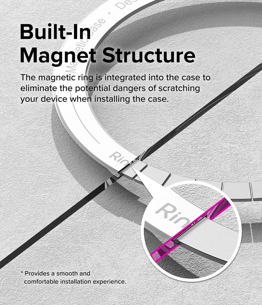 Spigen Ultra Hybrid One Tap Metal Ring MagFit Back Cover Case Compatible with Galaxy Z Fold 5  (TPU + Poly Carbonate | White) - mobilecasez