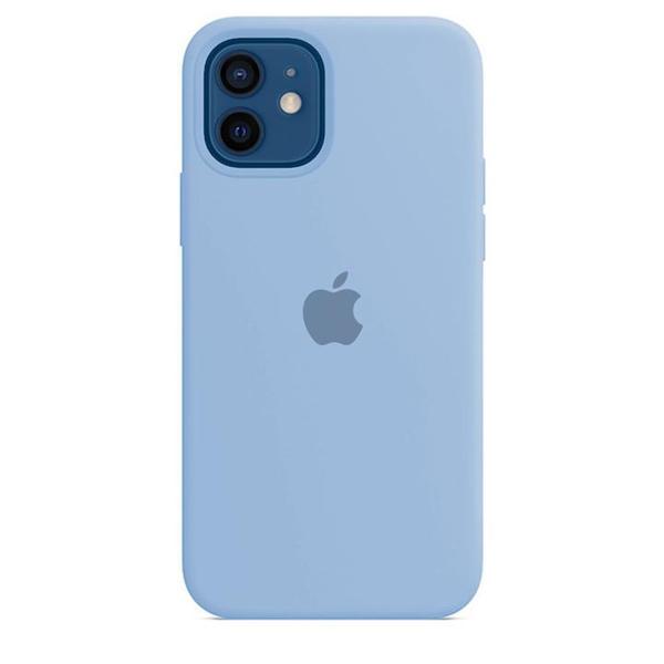 iPhone 12 Silicone Cover Original Silicone Case For Apple iPhone 12 SkyBlue - mobilecasez