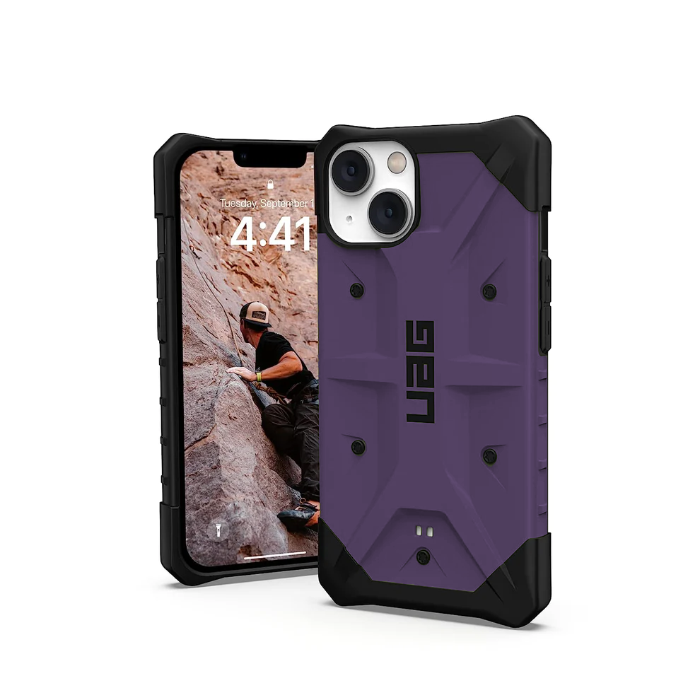 iPhone 14 Pro Armor Cover | Original Urban Armor Slim Fit Rugged Protective Case/Cover Designed For Apple iPhone 14 UAG Purple