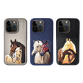 The ISIDORE Series Genuine Santa Barbara Polo Mobile Back Cover for iPhone 15 Pro Max|Men and Women||Horse Series||Embroidery Cover||Luxury Back Case||Free Leather Cover of Same Model Inside| (Navy Blue) - mobilecasez