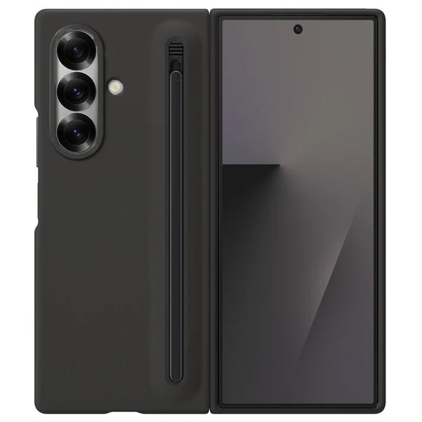 Samsung Polycarbonate Galaxy Z Fold 7 Pen Case, Black - mobileCasez