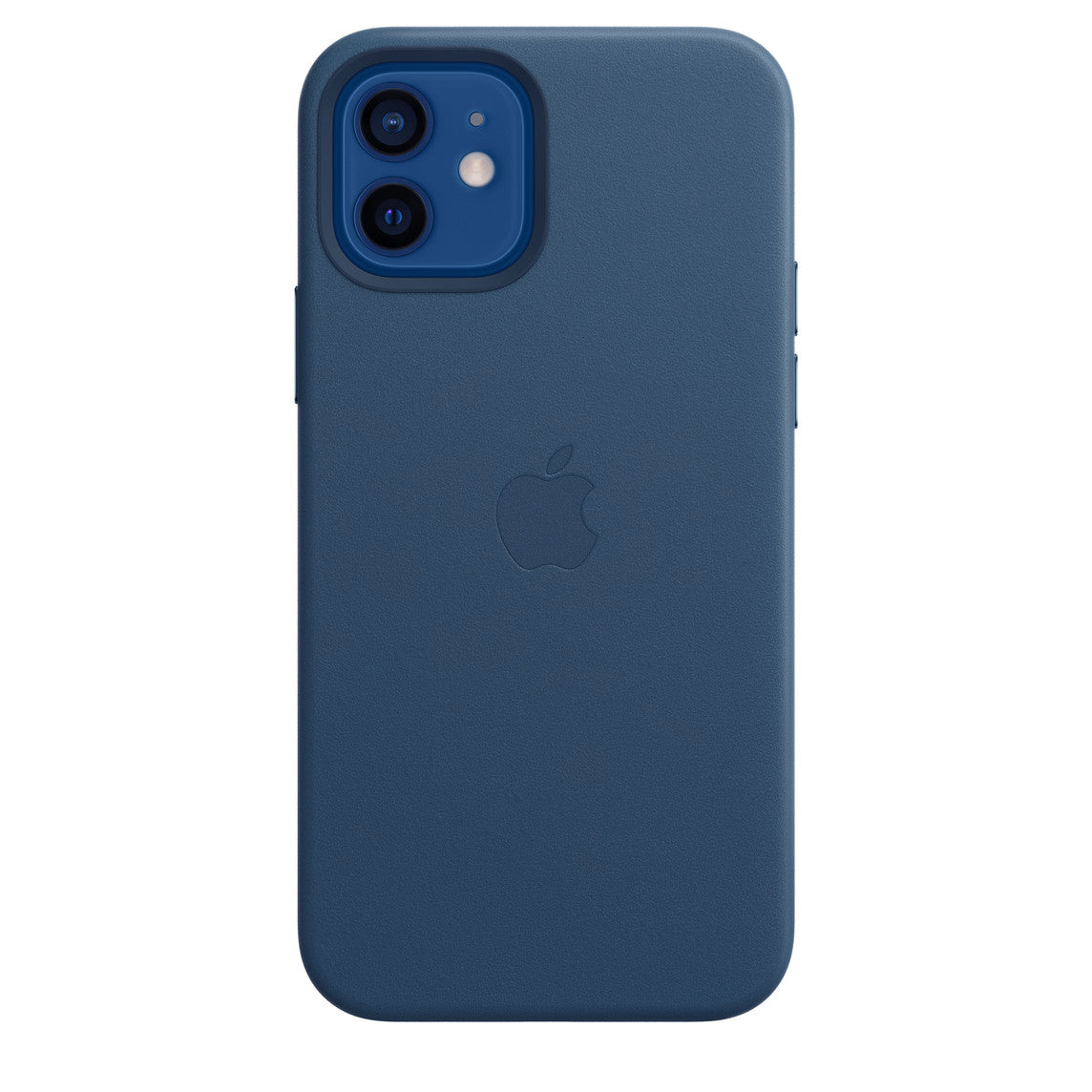 iPhone 12 Leather Cover with MagSafe, Premium Apple Original iPhone 12 Leather Case with MagSafe Blue