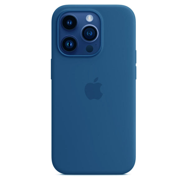 iPhone 14 Pro Silicone Cover with Mag-Safe Apple Original Silicone Case with Mag-Safe For Apple iPhone 14 Pro with Mag-Safe Blue - mobilecasez