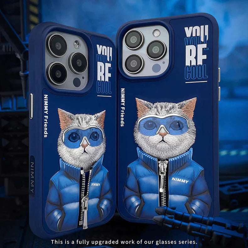Nimmy Cool And Cute 2.0 IPhone 15 Pro Series Mobile Phone Cases/ BLUE - mobilecasez