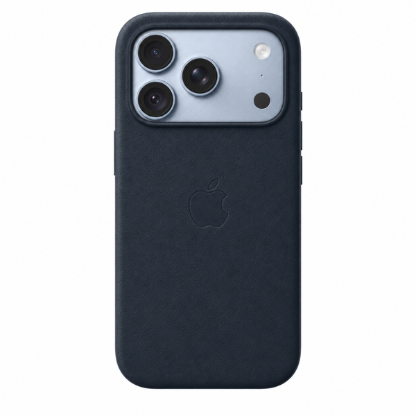 iPhone 18 Pro Max Leather Case Compatible with MagSafe - Navy Blue