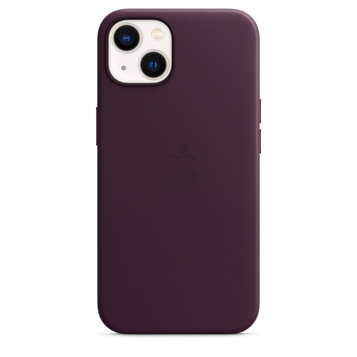 iPhone 13 Leather Cover with MagSafe, Premium Apple Original iPhone 13 Leather Case with MagSafe Dark Cherry Violet