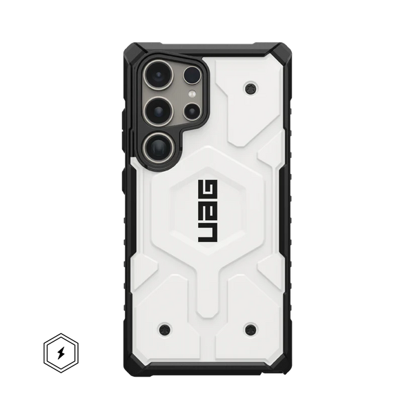 Urban Armor Gear Thermoplastic Polyurethane Monarch Pro Rugged Heavy Duty Shockproof Protective Case/Cover Designed For Galaxy S23 Ultra 5G (6.8-Inch) UAG Case 2023,Magnetic Charging Compatible - White - mobilecasez