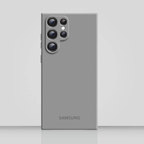 Mobilecasez Liquid Silicone Soft Back Cover Case for Samsung Galaxy S25 5G - Grey - mobilecasez