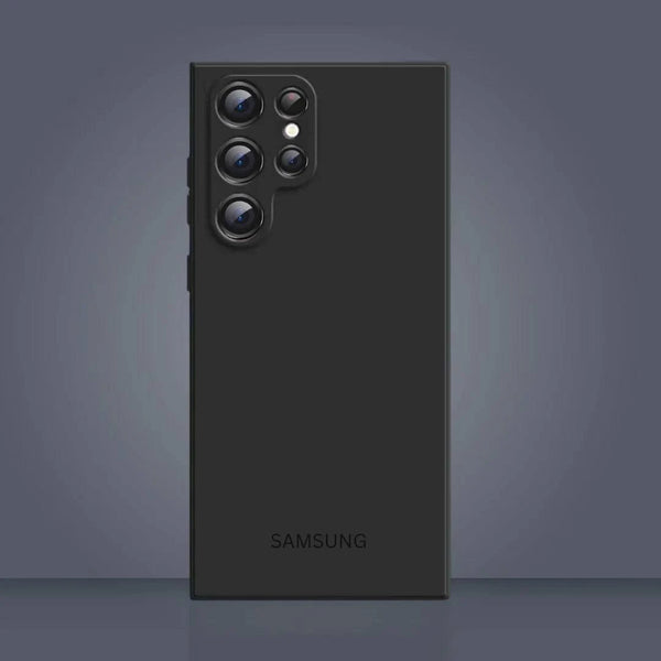 Mobilecasez Liquid Silicone Soft Back Cover Case for Samsung Galaxy S25 5G - Black - mobilecasez