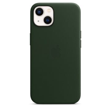 Apple iPhone 15 Leather Cover with MagSafe - Green