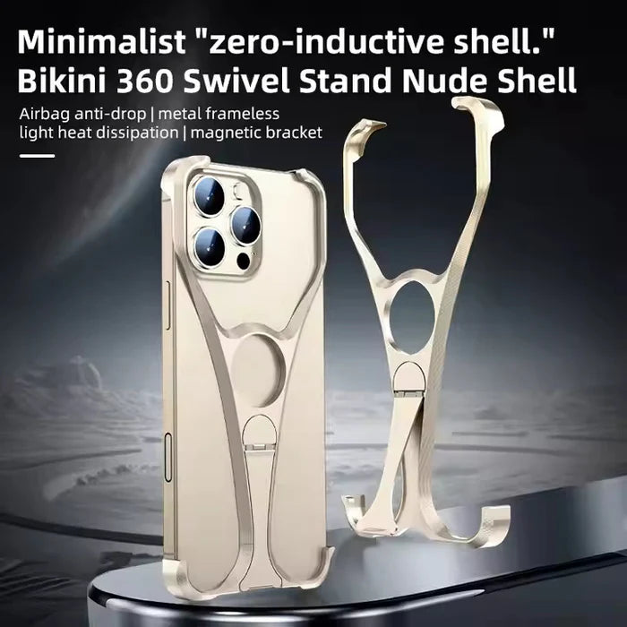 OATSBASF Metal Bracket Case For iPhone 16 - Desert Gold
