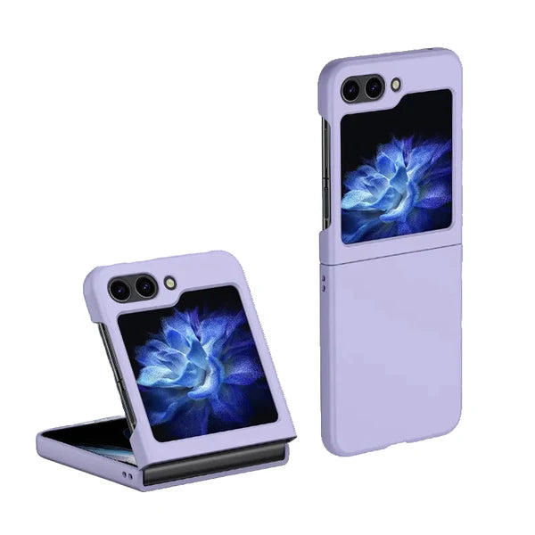 Back Cover Liquid Silicone Full Protection Shock Proof for Samsung Galaxy Z Flip 5 Samsung Galaxy Z Flip 5 Back Cover (Samsung-Silicone Z Flip 5, purple) - mobilecasez