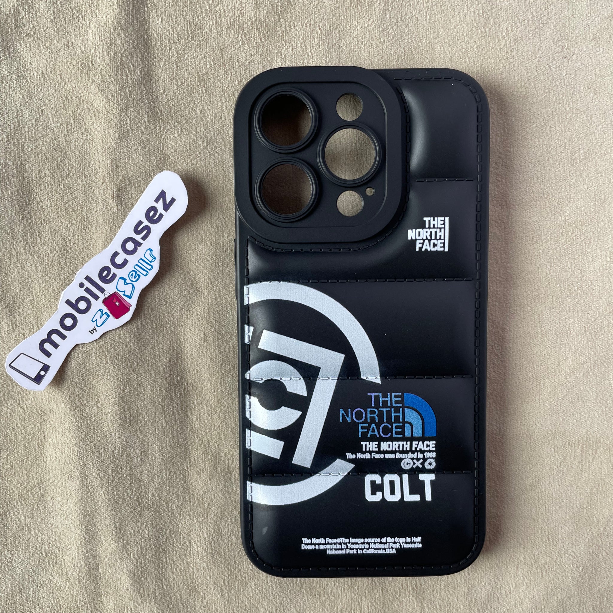 Puffer Case Camera Protection Soft Back Cover for Apple iPhone XS - COLT