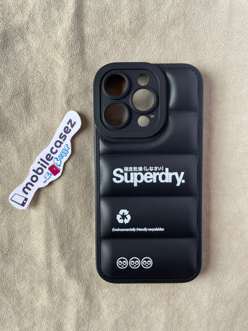 Puffer Case Camera Protection Soft Back Cover for Apple iPhone XS - Superdry