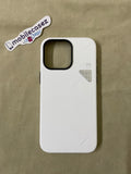 Aulumu A15 Vegan Leather for iPhone 15 Pro Magnetic Case [Unique Cooling Window] - Compatible with Magsafe [Metal Individual Buttons] - White - mobilecasez