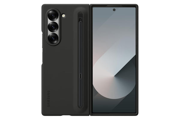 Samsung Polycarbonate Galaxy Z Fold 6 S-Pen Case, Black - mobilecasez